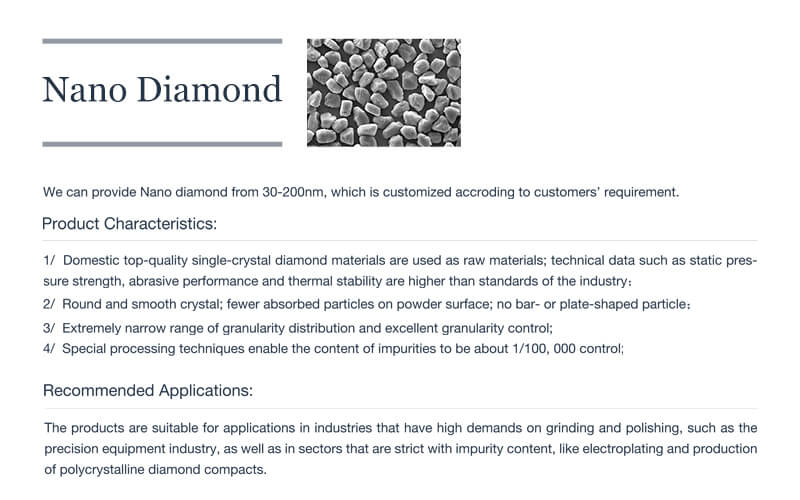 diamond micron powder a9